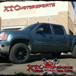 Chris brought in his 2008 GMC Sierra 1500 4WD for some Bilstein Shock Absorbers front 5100 series leveling struts & rear 5100 series shocks, 285/65R18 BFGoodrich Tires KO2 tires on some XD wheels XD800 18X9 Misfit wheels.