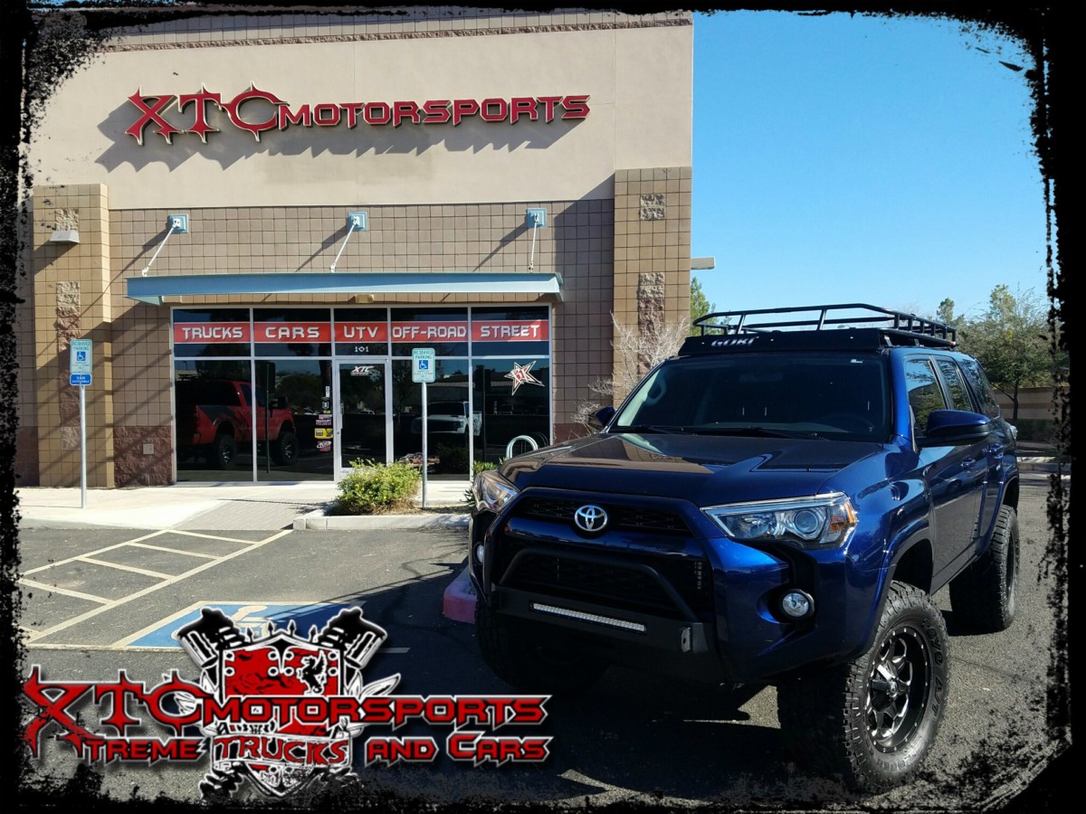 Antonio brought in his 2016 Toyota USA 4Runner for an ICON Vehicle Dynamics 3.5" 2.5 series coil over kit with 2" rear coils and 2.0 series rear shocks, with 18x9 Fuel Offroad Black D534 Boost wheels with 325/60R18 Toyo Tires Open Country AT-II tires wrapped around them. We also installed a GOBI Racks Ranger rack and a Slimline Hybrid front bumper from Southern Style OffRoad with a 20" SR series driving light from Rigid Industries - LED Lighting. A winch and a few other accessories are on the list in the near future.