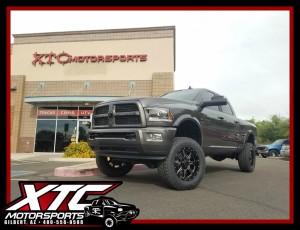 Our good buddy Stacey Adams brought in his 2017 Ram Trucks 2500 for a Readylift 4.5" SST kit with FOX 2.0 series shocks, 295/65R20 Nitto Tire Terra Grappler G2's wrapped around a set of Gear Alloy Wheels Black and Machined Challengers, and to top it all off we put on a set of AMP Research power steps.