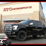 We installed an ICON Vehicle Dynamics Stage 1 suspension system, 35x11.50R20 Nitto Tire Ridge Grapplers wrapped around a set of XD wheels XD818 20x9 Black Heist wheels on Ryan's 2016 Ford Motor Company F150