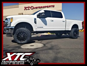 Michael brought us his 2017 Ford Motor Company F250 Super Duty for a BDS Suspension 4" radius arm suspension lift with Fox Racing 2.0 shox, a set of 35x12.50R20 Toyo Tires Open Country M/T's wrapped around a set of 20x9 KMC Wheels XD Series XD820 Satin Black Grenades, we also put on a set of AMP Research power steps.