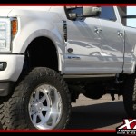 Colby brought in his 2017 Ford Motor Company F250 Super Duty for a BIGTIME overhaul. First we installed a custom blue powder coated Bulletproof Suspension 10-12