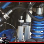 Colby brought in his 2017 Ford Motor Company F250 Super Duty for a BIGTIME overhaul. First we installed a custom blue powder coated Bulletproof Suspension 10-12