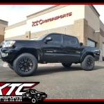 OJ brought us his 2014 Toyota USA Tacoma for a few add-ons before passing it to his son. We installed a set of Bilstein Shock Absorbers 5100 series adjustable front struts and rear shocks, we also put on a set of 17x9 Ultra Wheel Company 203 Gloss Black & Milled Hunter wheels wrapped with a set of 285/70R17 Toyo Tires Open Country ATII's.