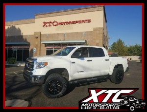 Dave brought in his 2016 Toyota USA Tundra for a ReadyLift Suspension Inc. 4" SST suspension lift with a set of 35x11.50R20 Nitto Tire Ridge Grapplers wrapped around a set of Fuel Offroad 20x9 Gloss Black & Milled Sledge wheels, a set of front and rear WeatherTech black laser cut floor mats. We had previously installed a Bak Industries RollBak G2 tonneau cover.