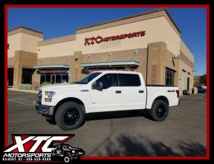 Huston brought in his 2015 Ford Motor Company F150 for a ReadyLift Suspension Inc. 2.5" leveling kit and a set of 35x11.50R20 Nitto Tire Trail Grapplers wrapped around a set of Fuel Offroad 20" D560 Black Vapor wheels.