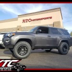 Caroline brought us her 2016 Toyota USA 4Runner for a set of Bilstein Shock Absorbers Adjustable front 5100 series struts and 5100 series rear shocks, a set of 285/70R17 Nitto Tire Ridge Grapplers on a set of 17x8.5 Fuel Offroad Black Vector wheels.