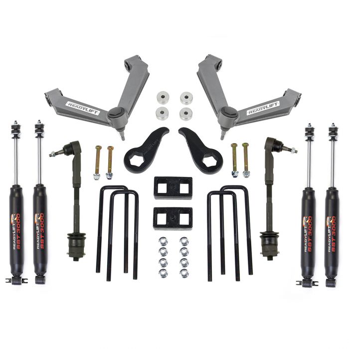 2011-UP GM 2500 HD 2wd/4wd 3.5" front / 1" rear SST lift kit Allows for up to 34" tall tires. Includes heavy-duty fabricated steel upper control arms. Best value for a premium 3.5" SST Lift kit